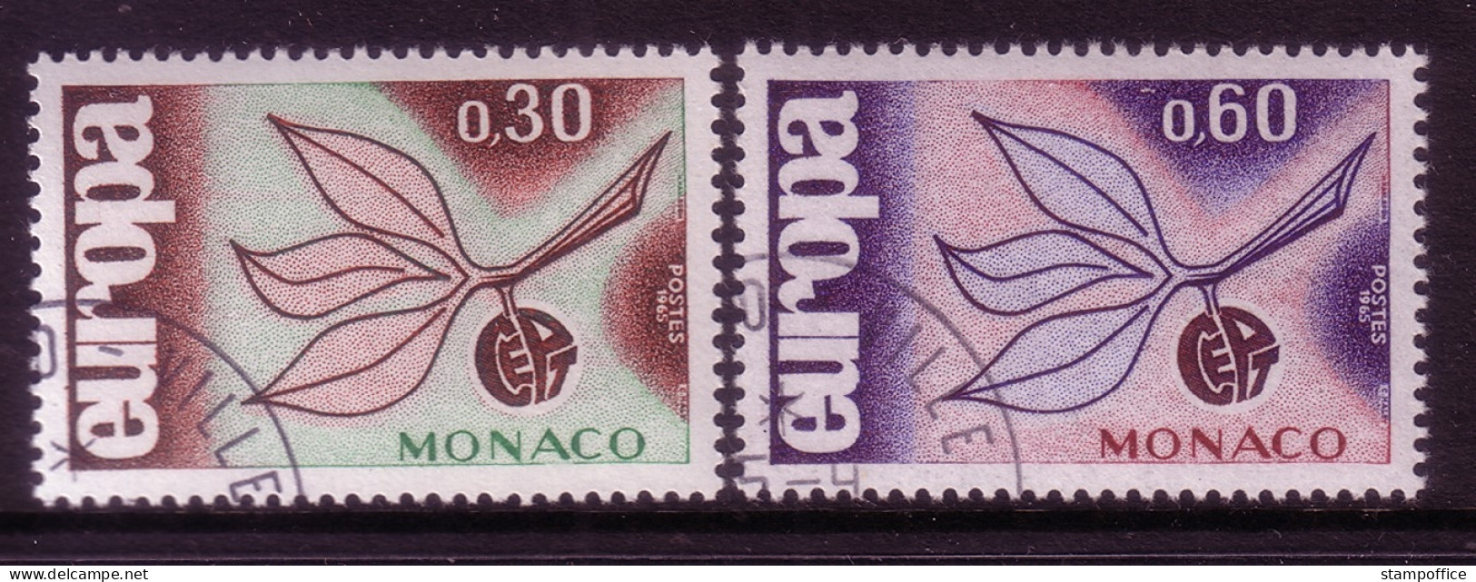 MONACO MI-NR. 810-811 GESTEMPELT(USED) EUROPA 1965 ZWEIG - 1965