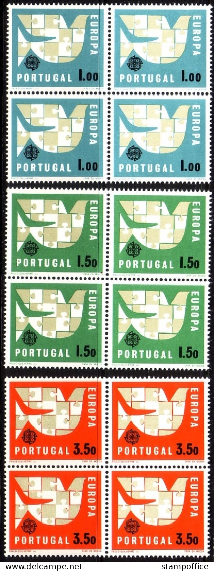 PORTUGAL MI-NR. 948-950 POSTFRISCH(MINT) 4er BLOCK EUROPA 1963 - 1963
