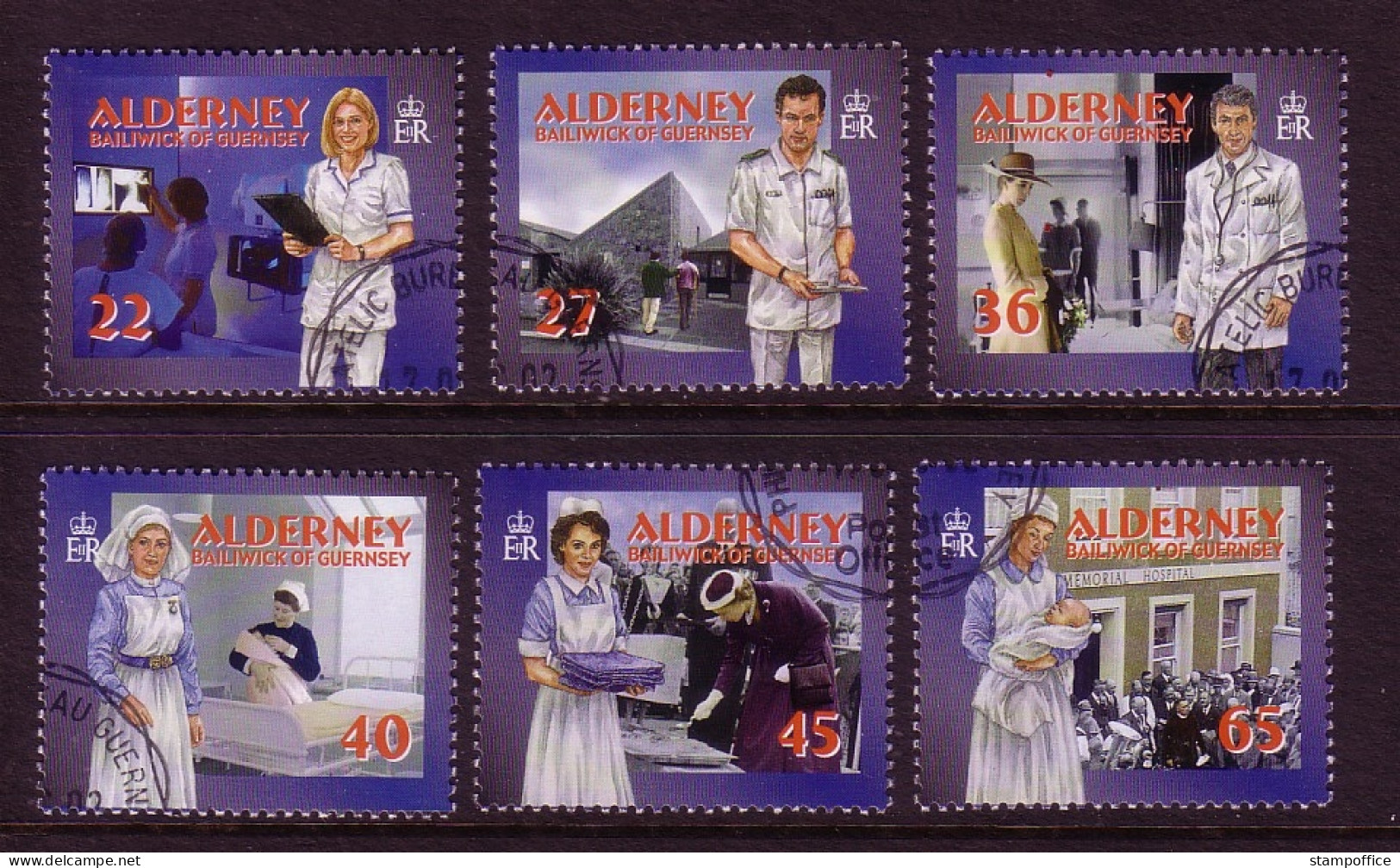 ALDERNEY MI-NR. 167-172 C O SOZIALE DIENSTE(I) - GESUNDHEITSWESEN 2001 - Alderney