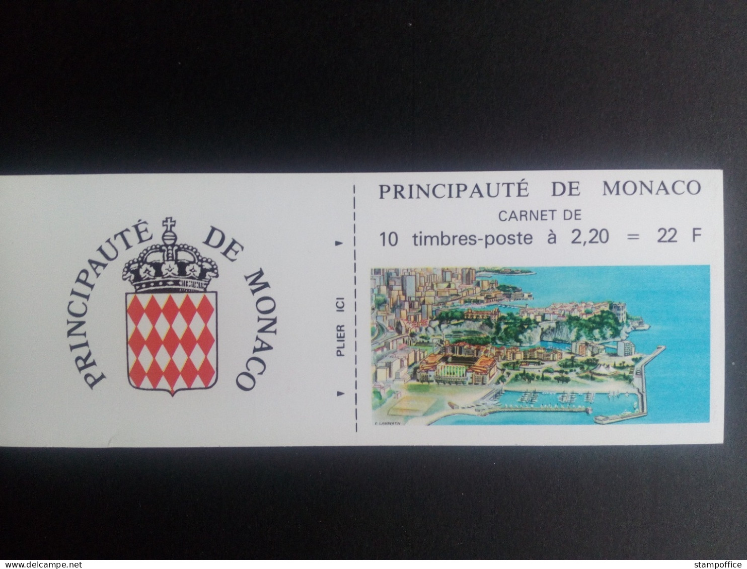 MONACO MH 0-1 POSTFRISCH(MINT) LANDESWAPPEN 1987 MIT 10 X MI-NR. 1832 - Cuadernillos