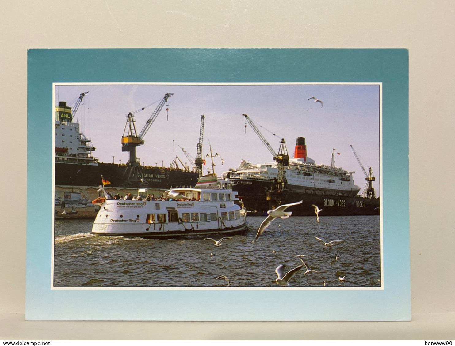 Hansestadt Hamburg, Ferry, AUSTRALIAN VENTURE Melbourne, Postcard - Ferries