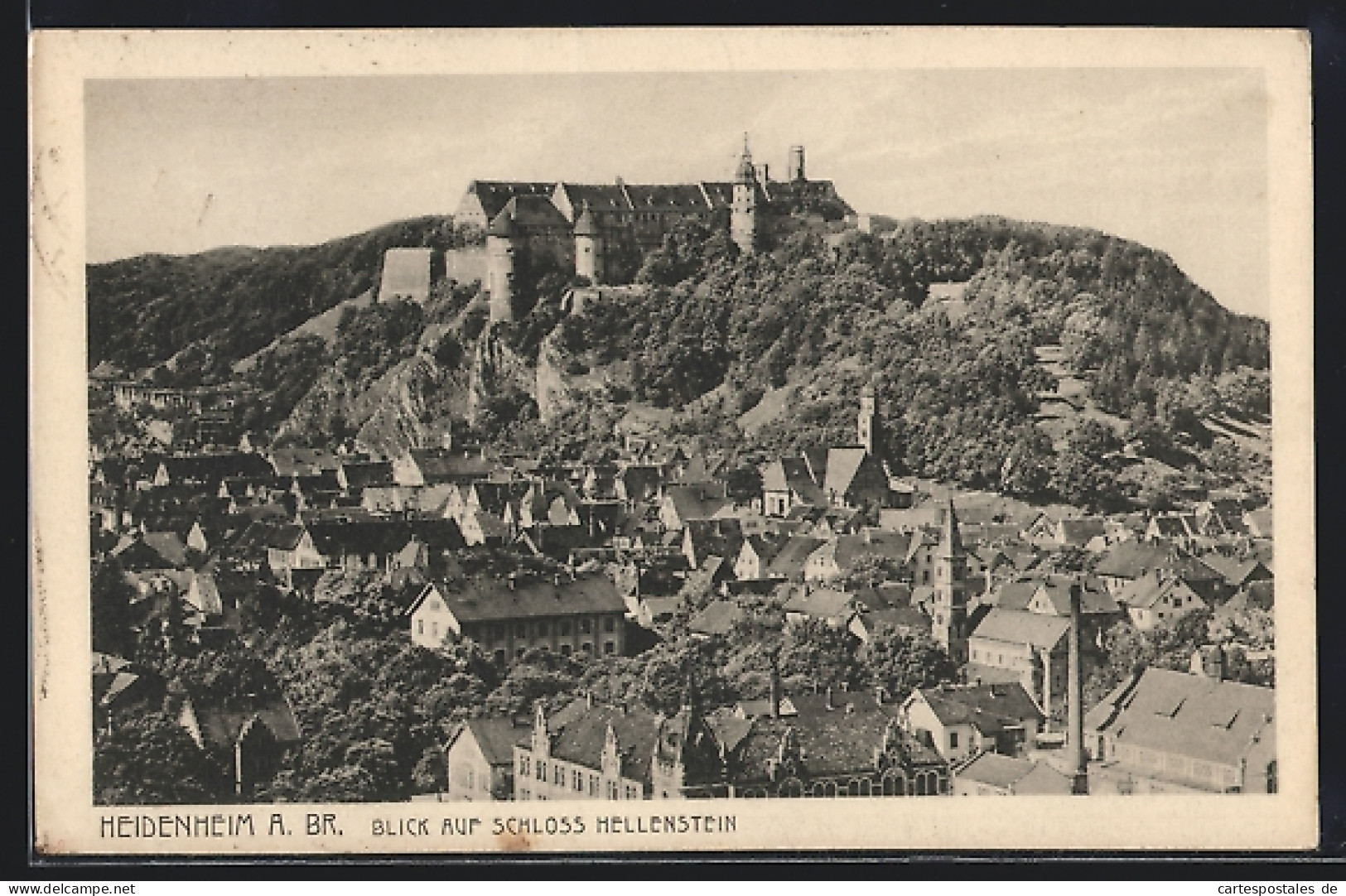 AK Heidenheim A. Br., Blick Auf Schloss Hellenstein  - Heidenheim