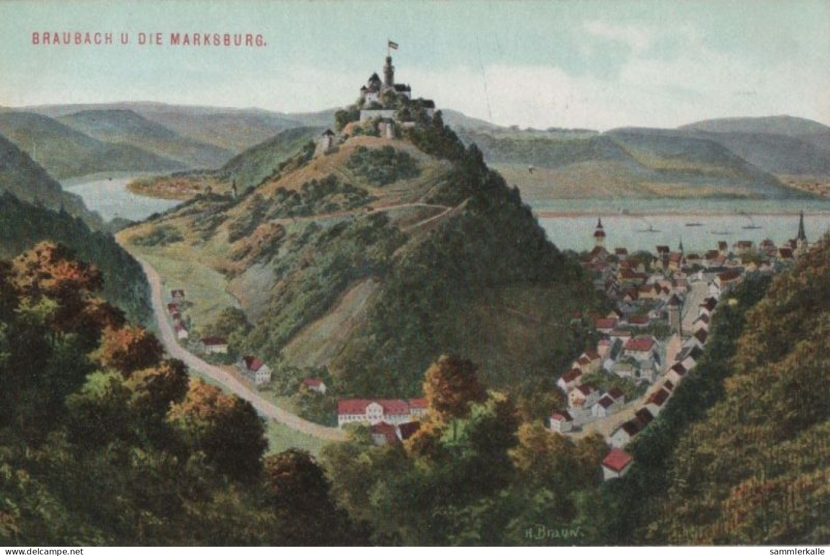 37893 - Braubach - Mit Marksburg - Ca. 1925 - Braubach