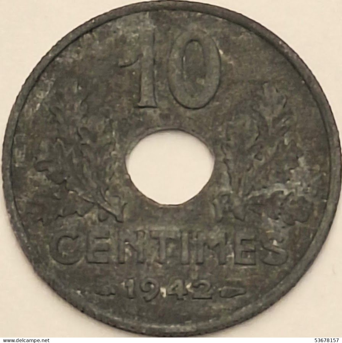 France - 10 Centimes 1942, KM# 898.1 (#4007) - 10 Centimes