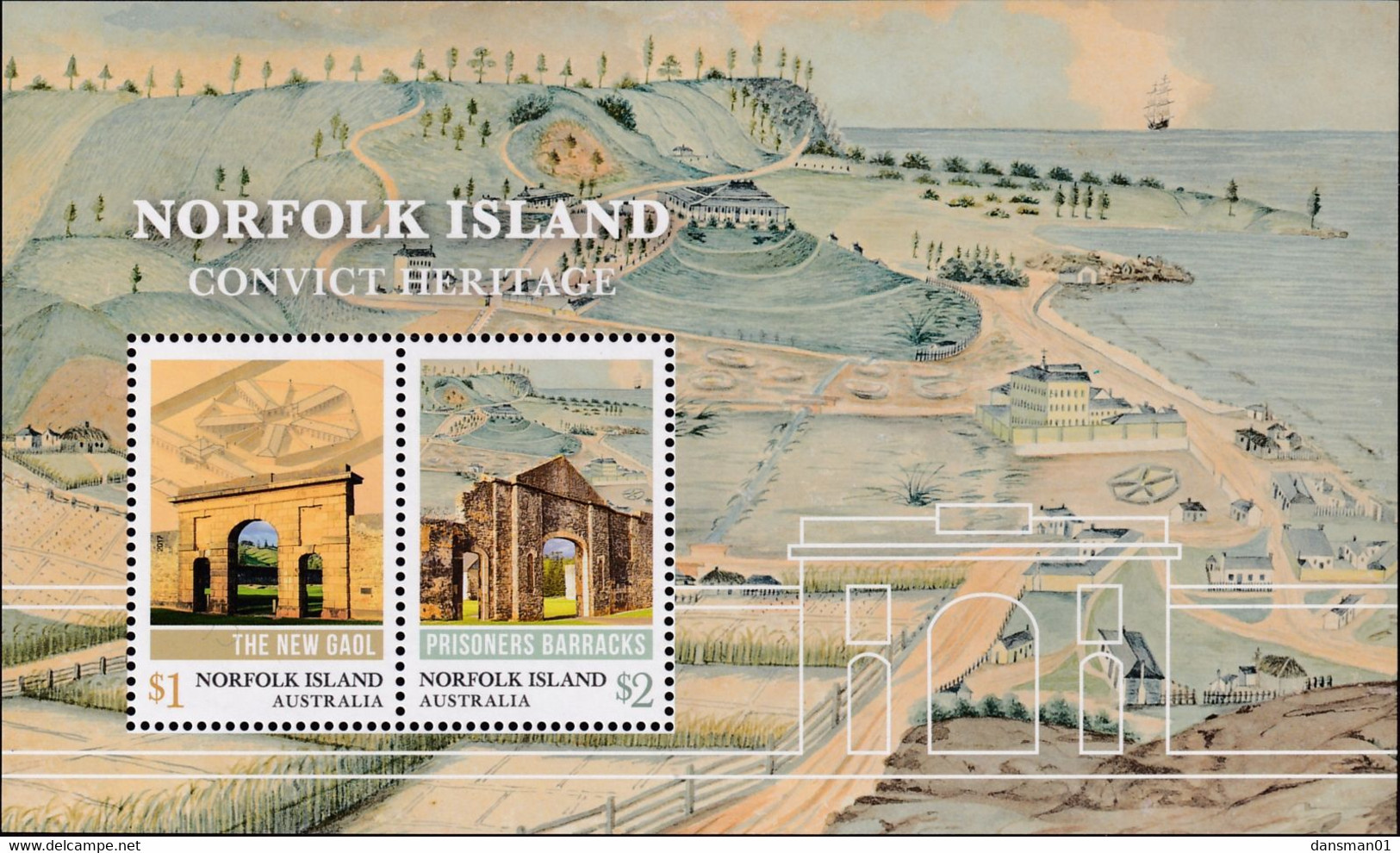 Norfolk Island 2017 Convict Heritage M/S Mint Never Hinged - Ile Norfolk