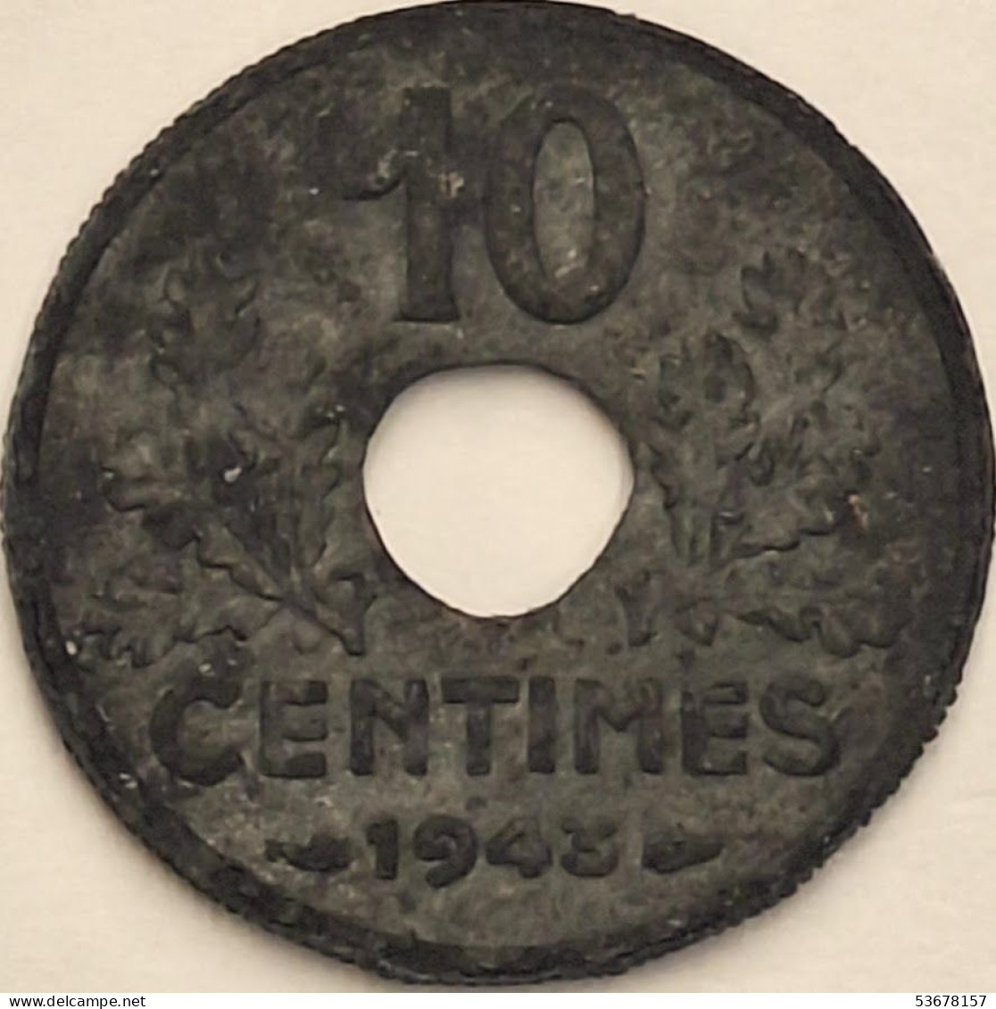 France - 10 Centimes 1943, KM# 898.1 (#4008) - 10 Centimes