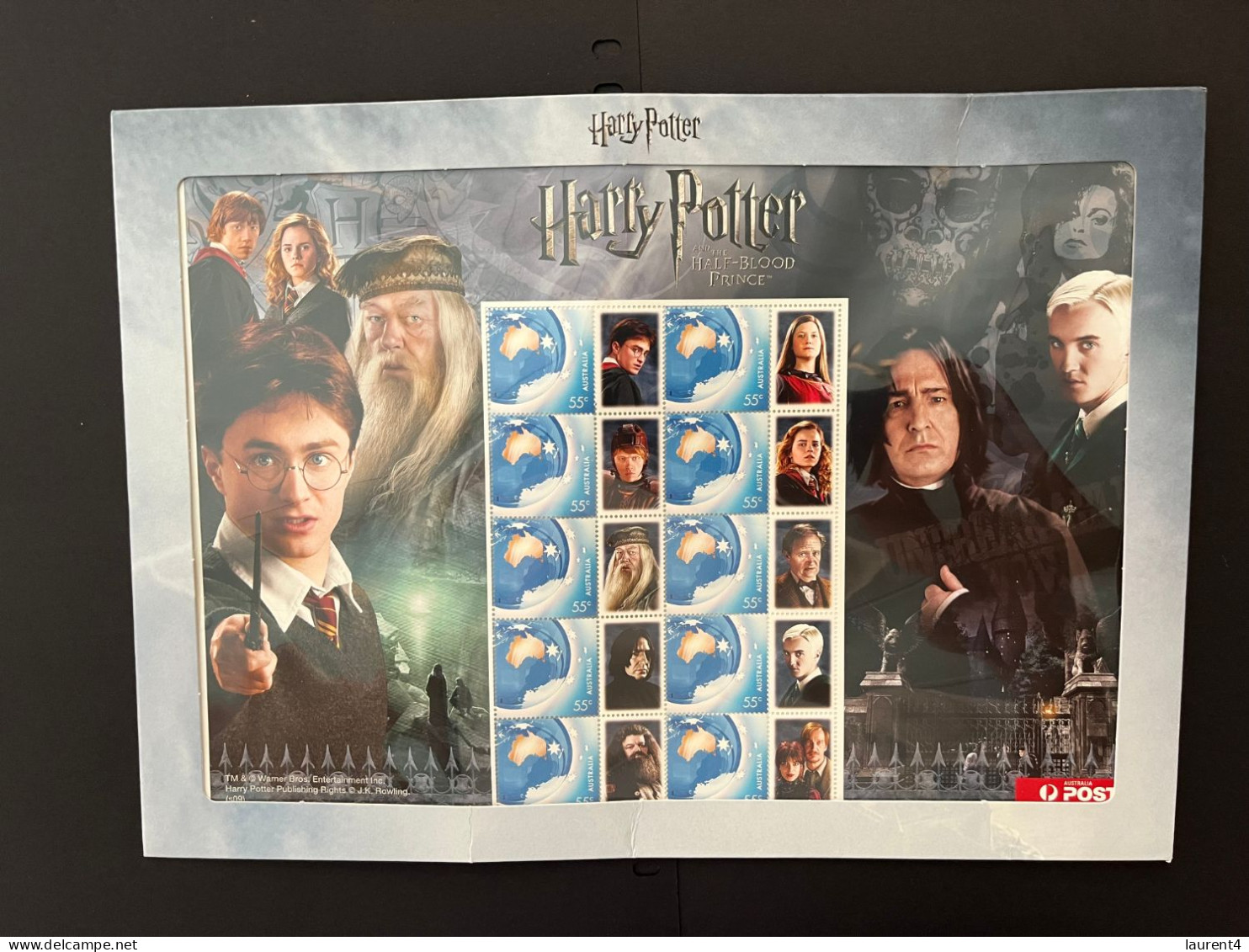 31-3-2024 (large) Australia -  Harry Potter - Half Blood Prince (large In Pack) Sheetlet 10 Mint Personalised Stamp - Presentation Packs