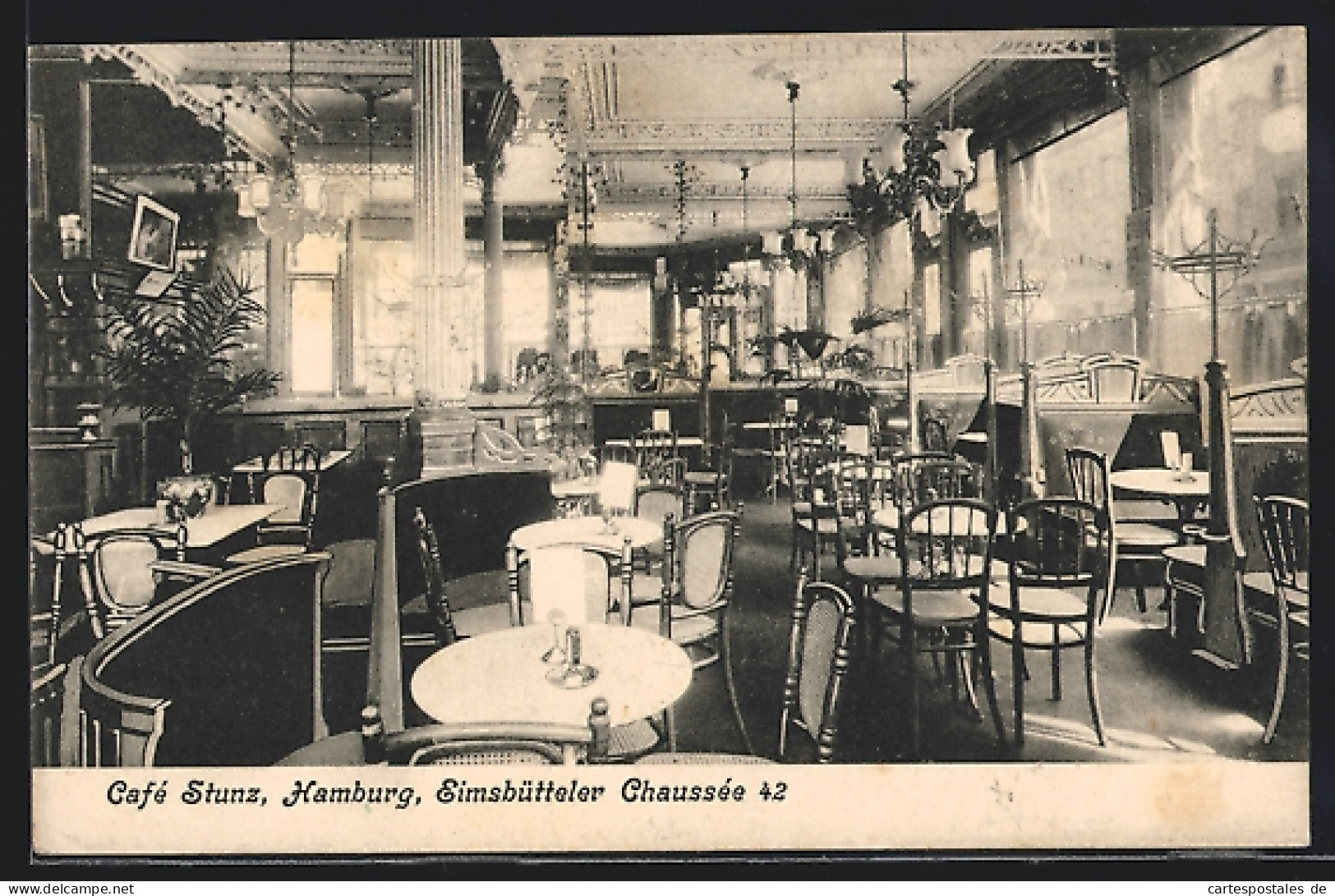 AK Hamburg-Eimsbüttel, Innenansicht Vom Cafe Stunz In Der Eimsbütteler Chaussee 42  - Eimsbüttel