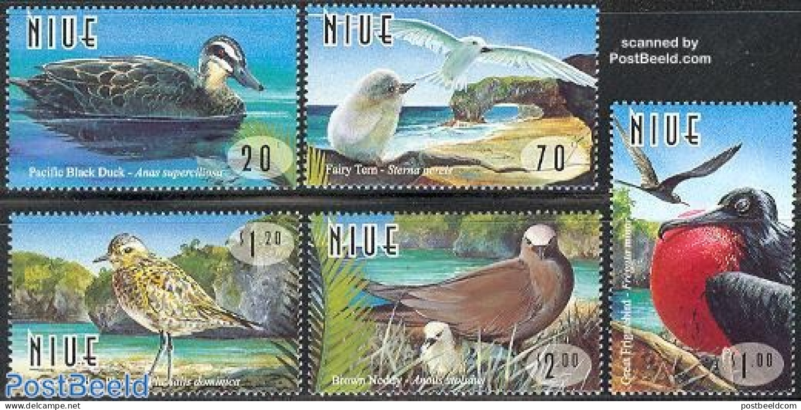 Niue 1998 Birds 5v, Mint NH, Nature - Birds - Ducks - Niue