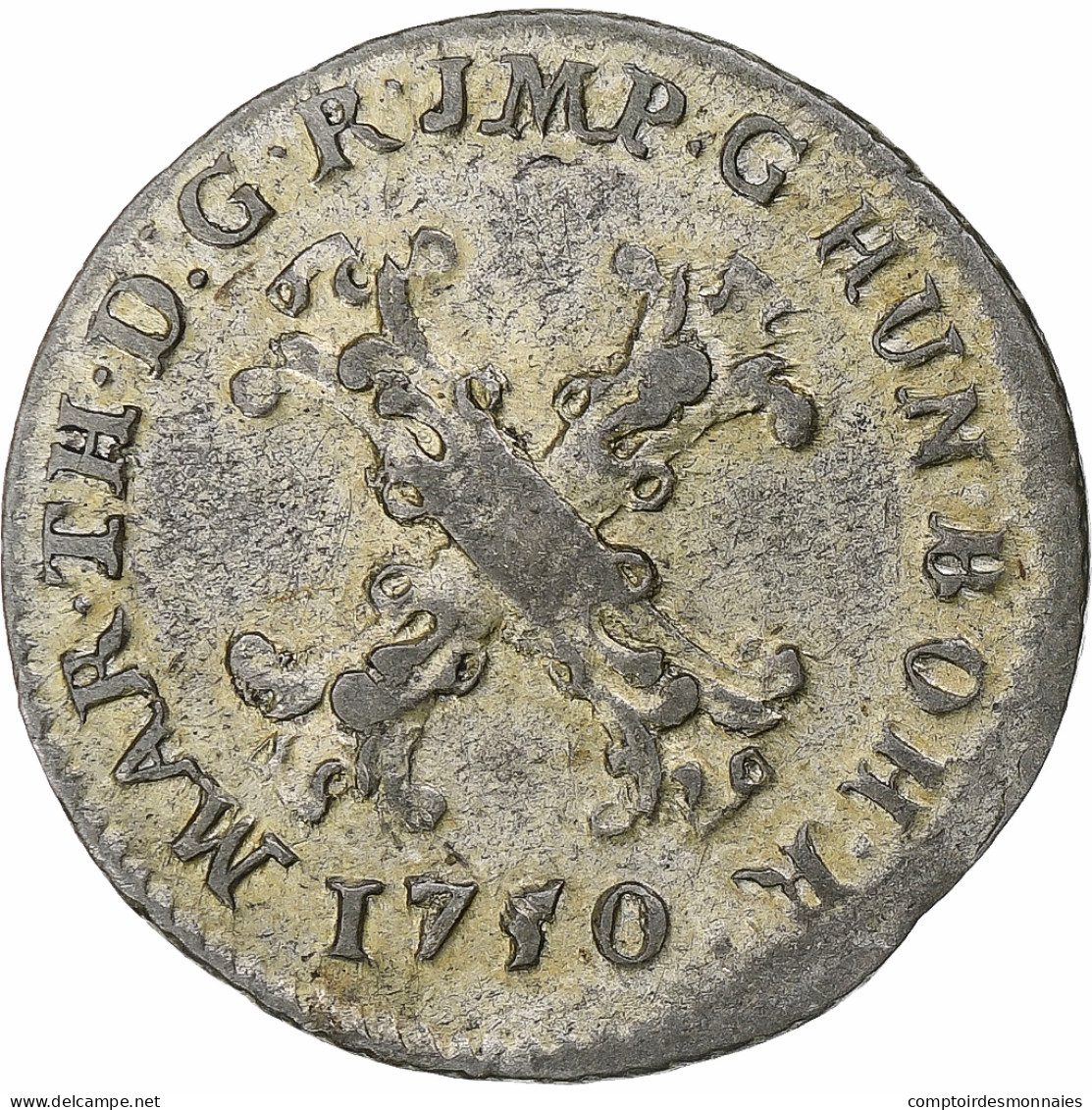 Pays-Bas Autrichiens, Maria Theresa, 10 Liards, 1750, Anvers, Argent, TTB+ - …-1795 : Période Ancienne