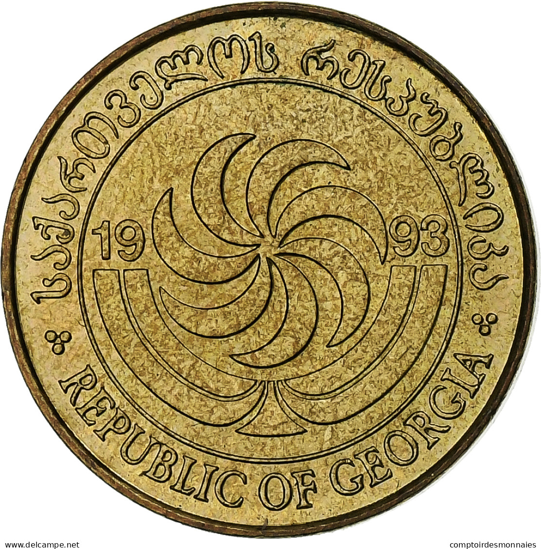 Géorgie, 50 Thetri, 1993, Laiton, SPL, KM:81 - Georgië