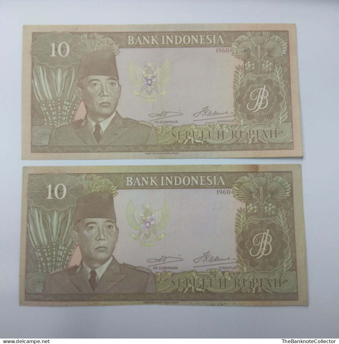 Indonesia 10 Rupiah 1960 Sukarno P-83 EF Condition - Indonesien