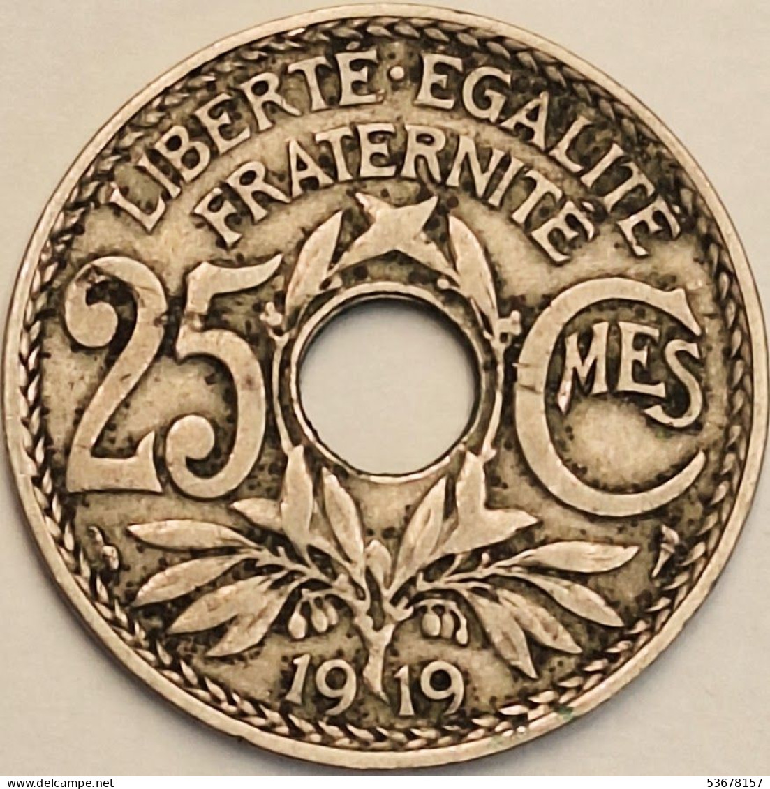 France - 25 Centimes 1919, KM# 867a (#4013) - 25 Centimes