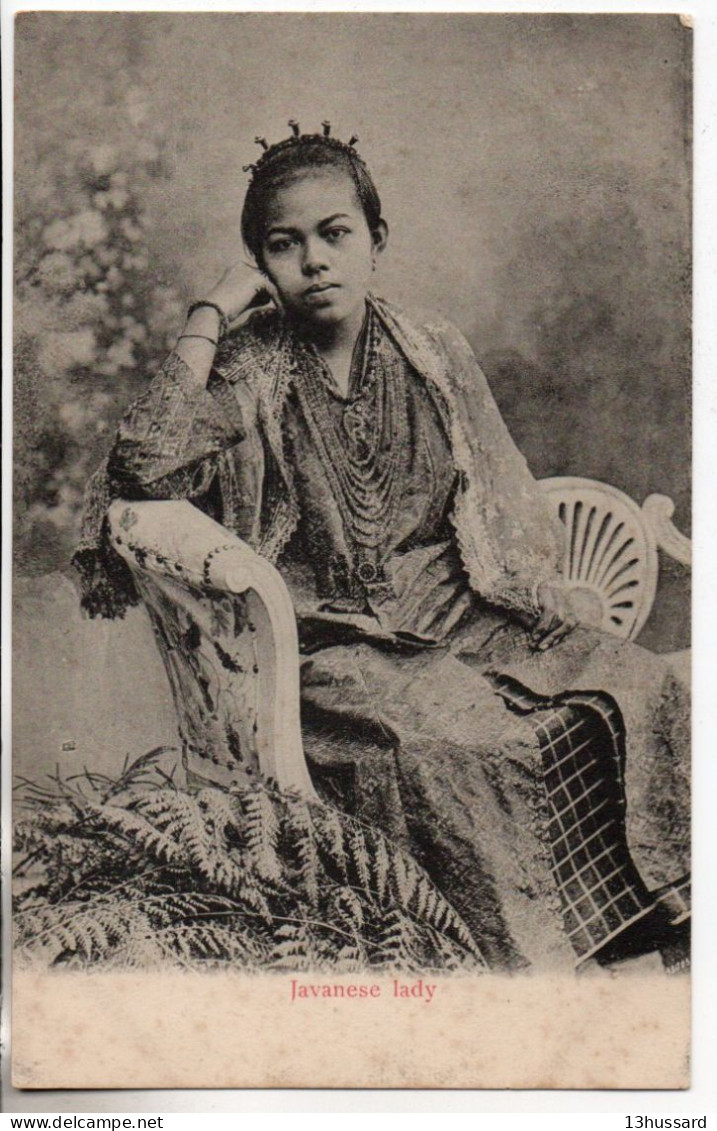 Carte Postale Ancienne Indonésie - Javanese Lady - Indonesië