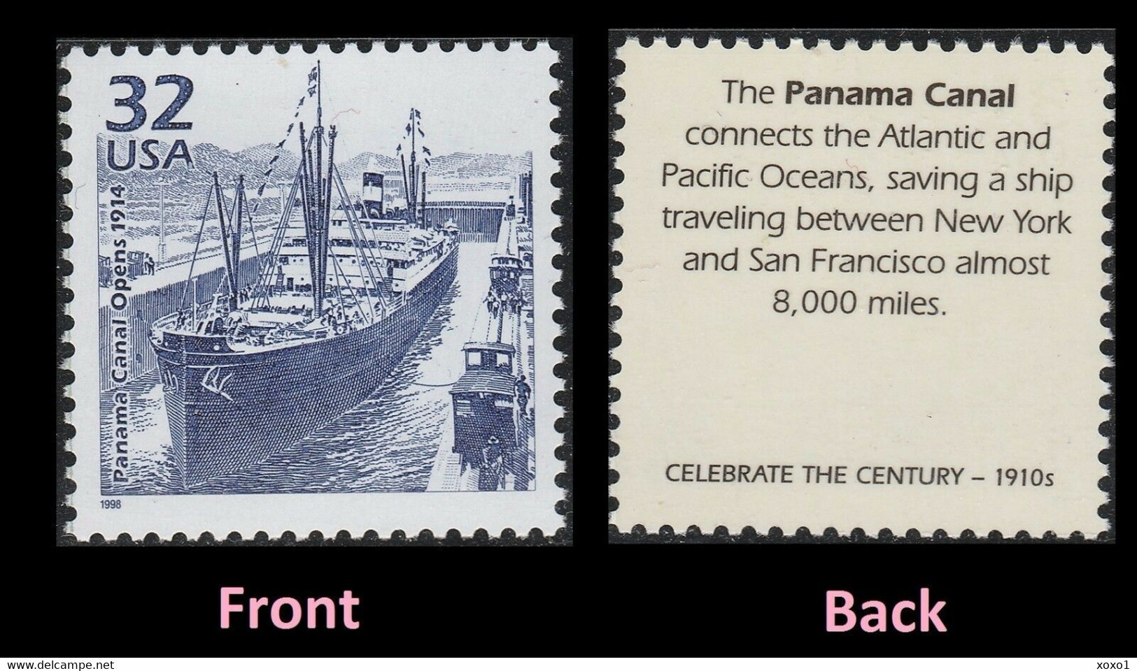 USA 1998 MiNr. 2927 Celebrate The Century II Panama Canal Opens 1914 Ships Freighter Transport 1v MNH ** 0,80 € - Schiffe