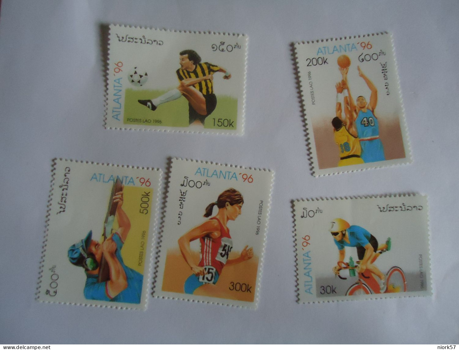 LAOS  MNH  STAMPS  5   OLYMPIC  GAMES   ATLANTA 1996  2 SCAN - Zomer 1996: Atlanta