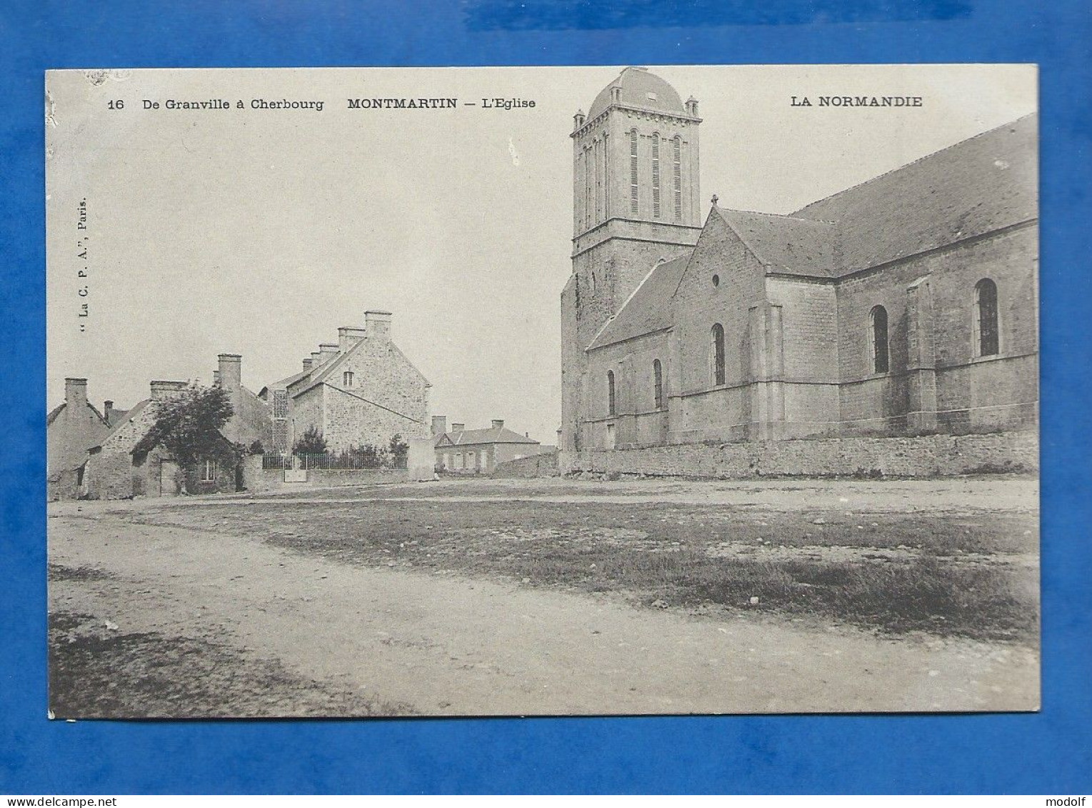 CPA - 50 - Montmartin - L'Eglise - Précurseur - Non Circulée - Montmartin Sur Mer