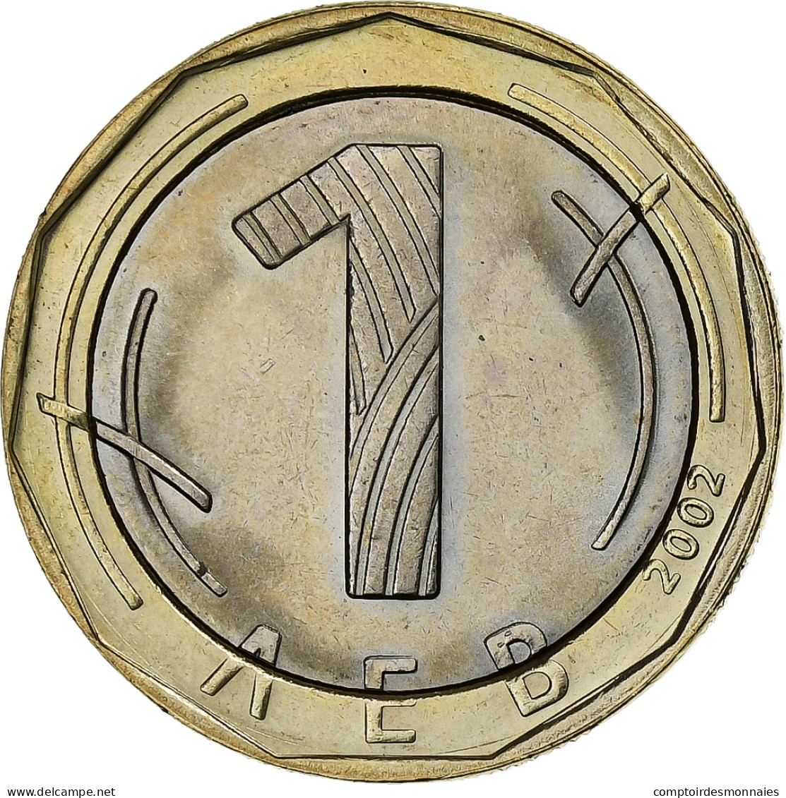 Bulgarie, Lev, 2002, Sofia, Bimétallique, SPL, KM:254 - Bulgarie