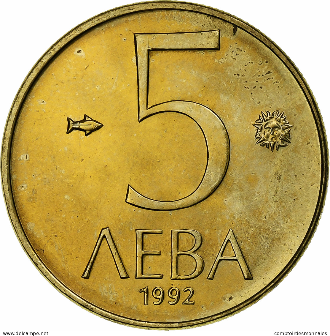 Bulgarie, 5 Leva, 1992, Nickel-Cuivre, SPL, KM:204 - Bulgarien