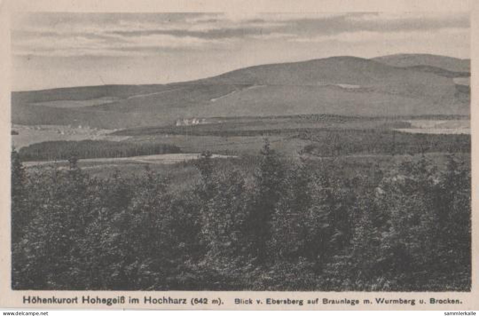 18737 - Schierke - Hohegeiss - Blick V. Ebersberg - Ca. 1955 - Schierke