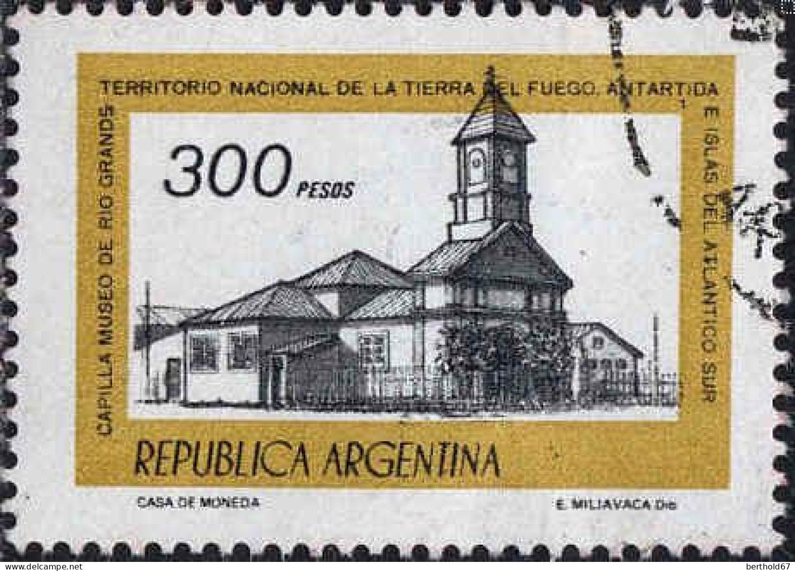 Argentine Poste Obl Yv:1134 Mi:1357x Capilla Museo De Rio Grande (cachet Rond) - Usados