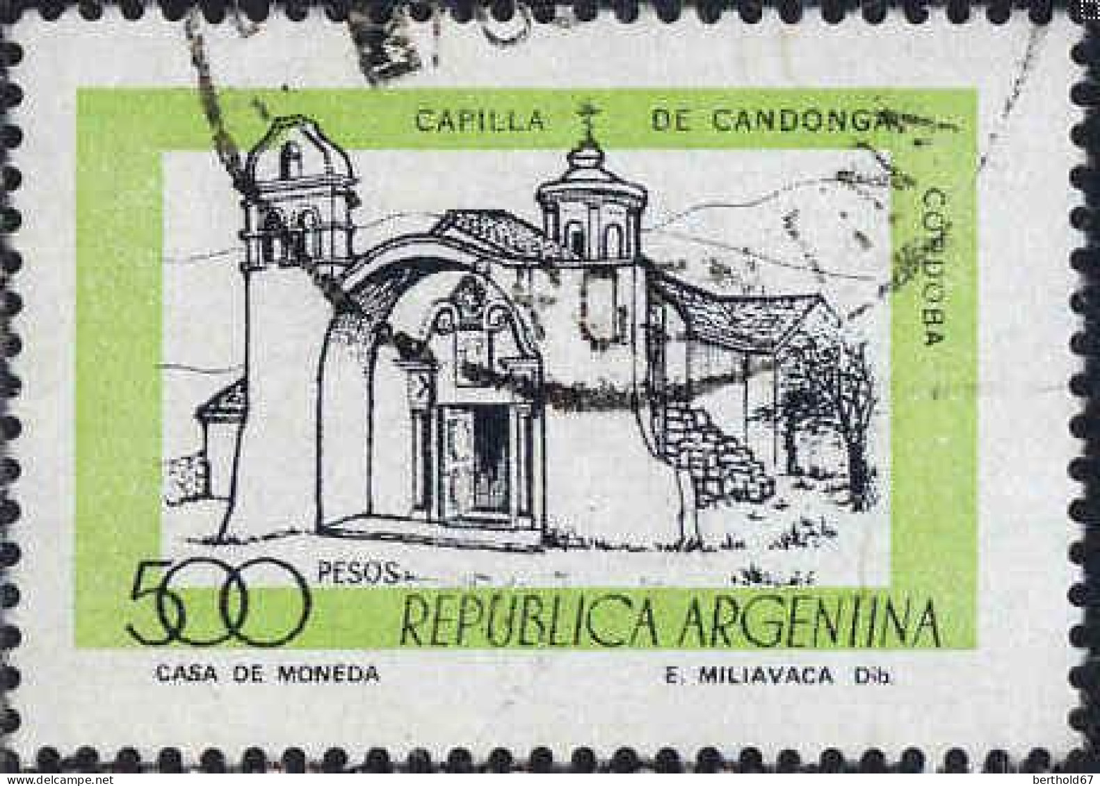 Argentine Poste Obl Yv:1136 Mi:1338x Capilla De Candonga Cordoba (Beau Cachet Rond) - Usados