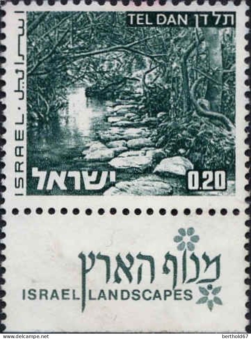 Israel Poste Obl Yv: 532 Mi:598x Tel Dan (cachet Rond) - Usati (con Tab)