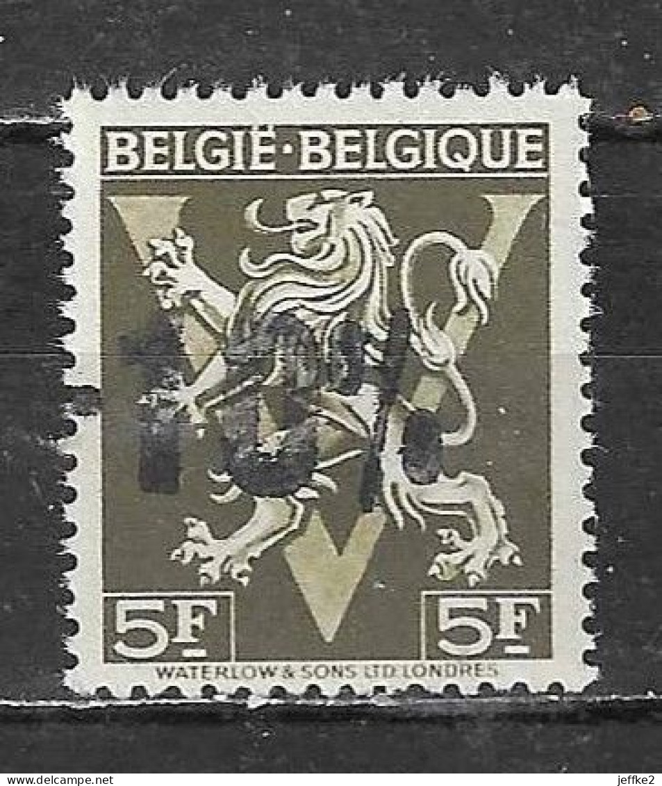 724M**  Lion Héraldique Surchargé -10% - BUYSINGEN - MNH** - LOOK!!!! - 1946 -10%