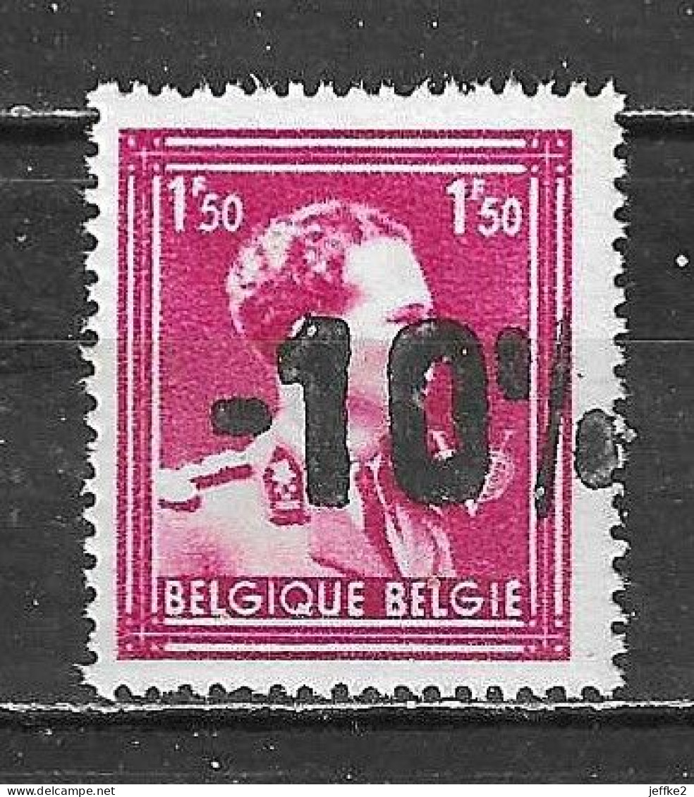 724N**  Leopold III Col Ouvert Surchargé -10% - BUYSINGEN - MNH** - LOOK!!!! - 1946 -10 %