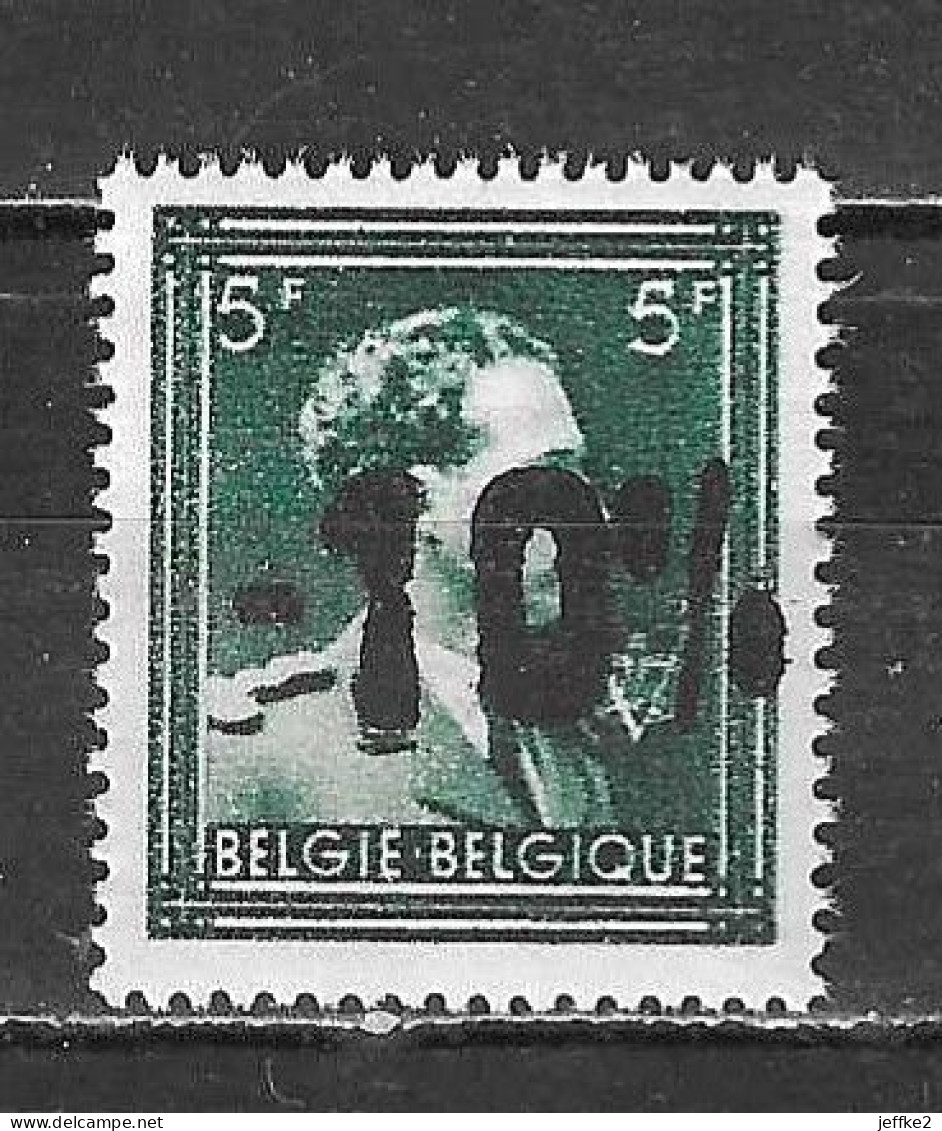 724P**  Leopold III Col Ouvert Surchargé -10% - BUYSINGEN - MNH** - LOOK!!!! - 1946 -10%