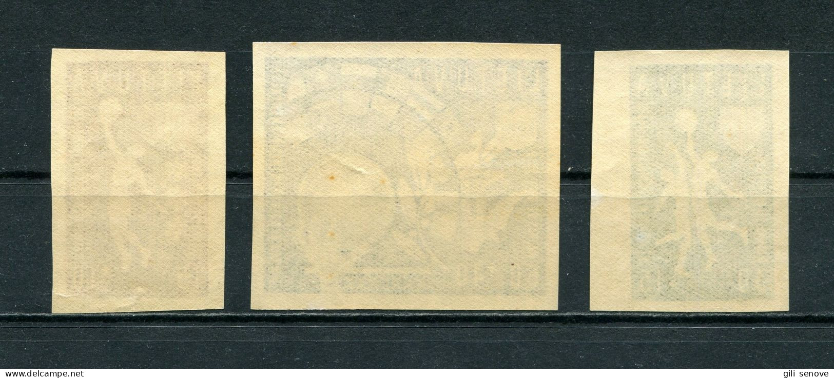 Lithuania 1939 Mi. 429U-431U Sc B52-54 Basketball Imperforated MNH** - Lituania