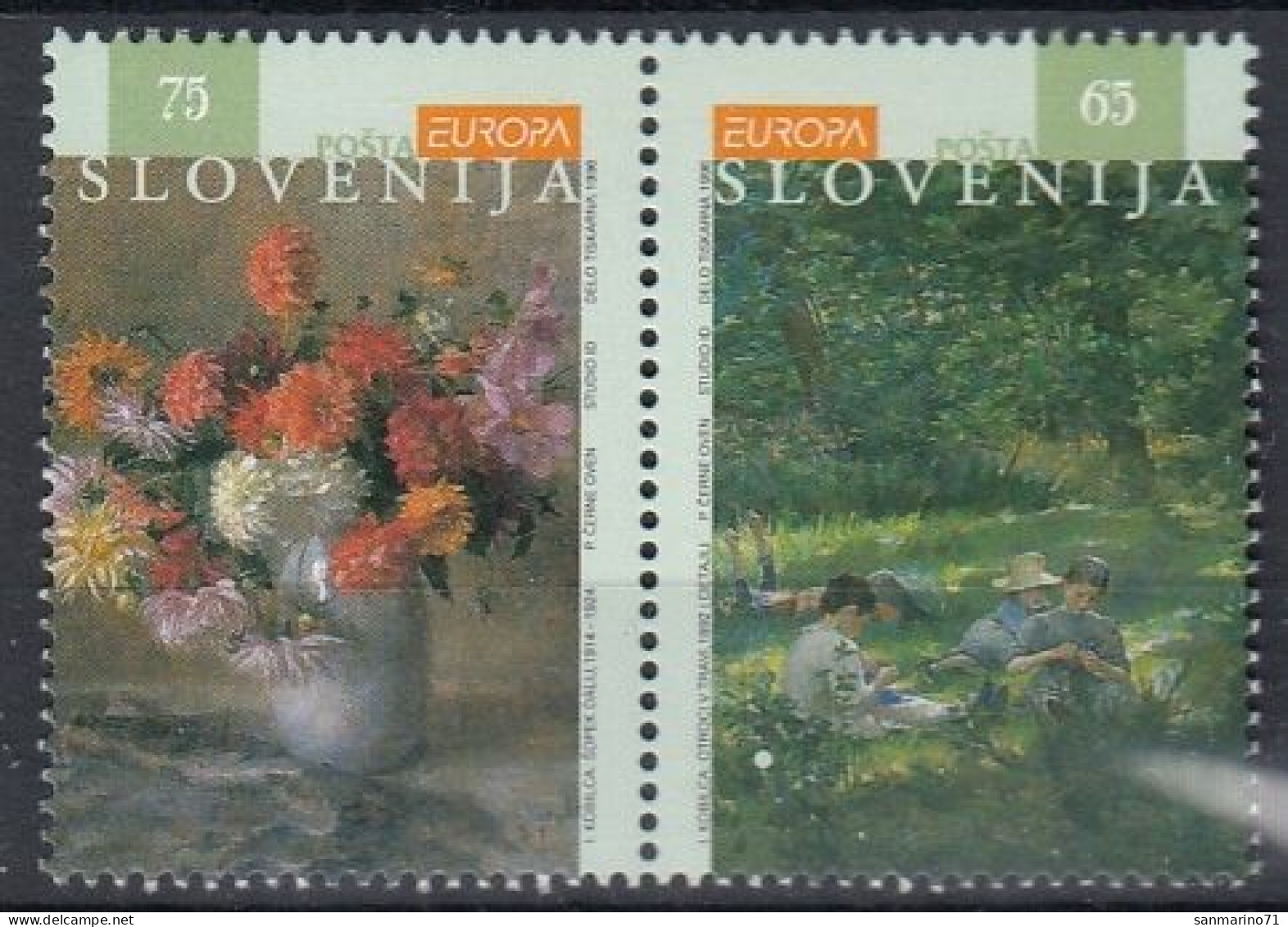 SLOVENIA 142-143,unused (**) - Slovenia