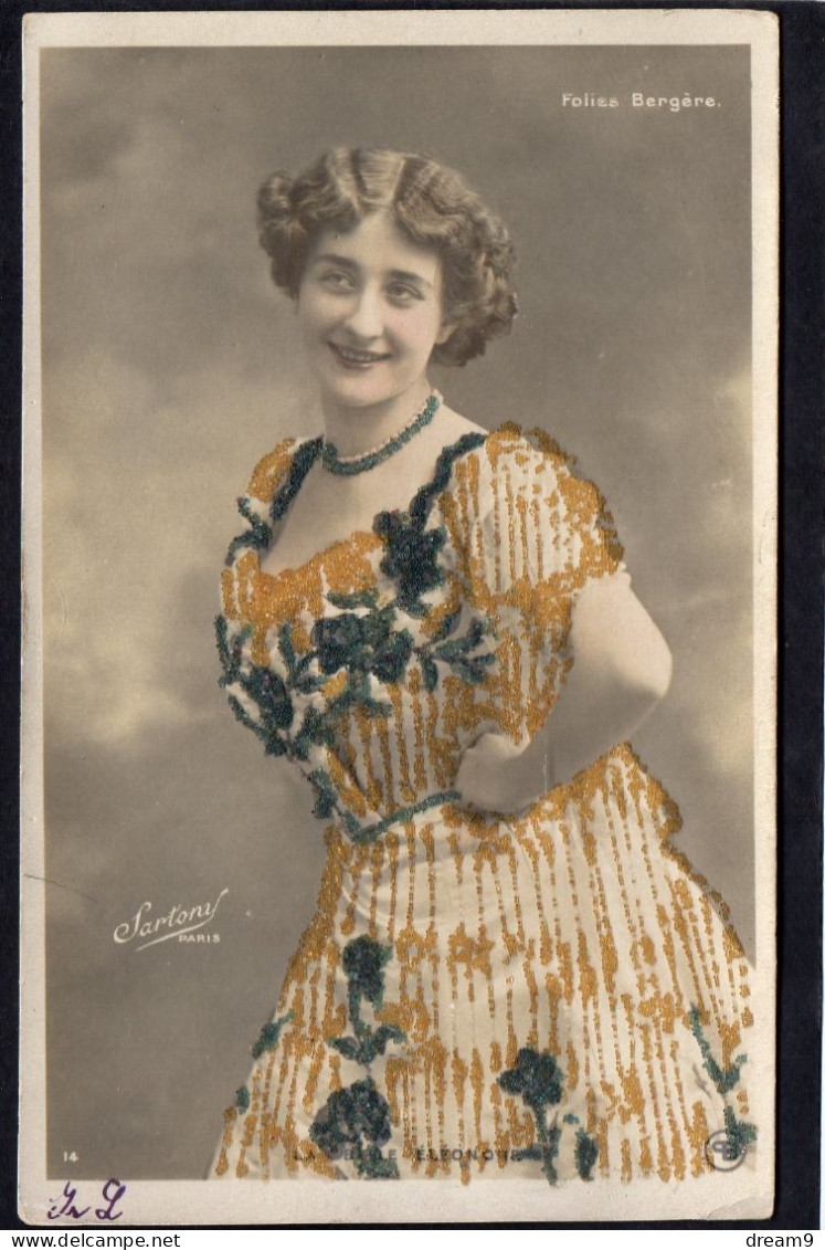 ARTISTE - Photo SARTONY - La Belle ELEONORE - Folies Bergère - Paillettes - Artistas