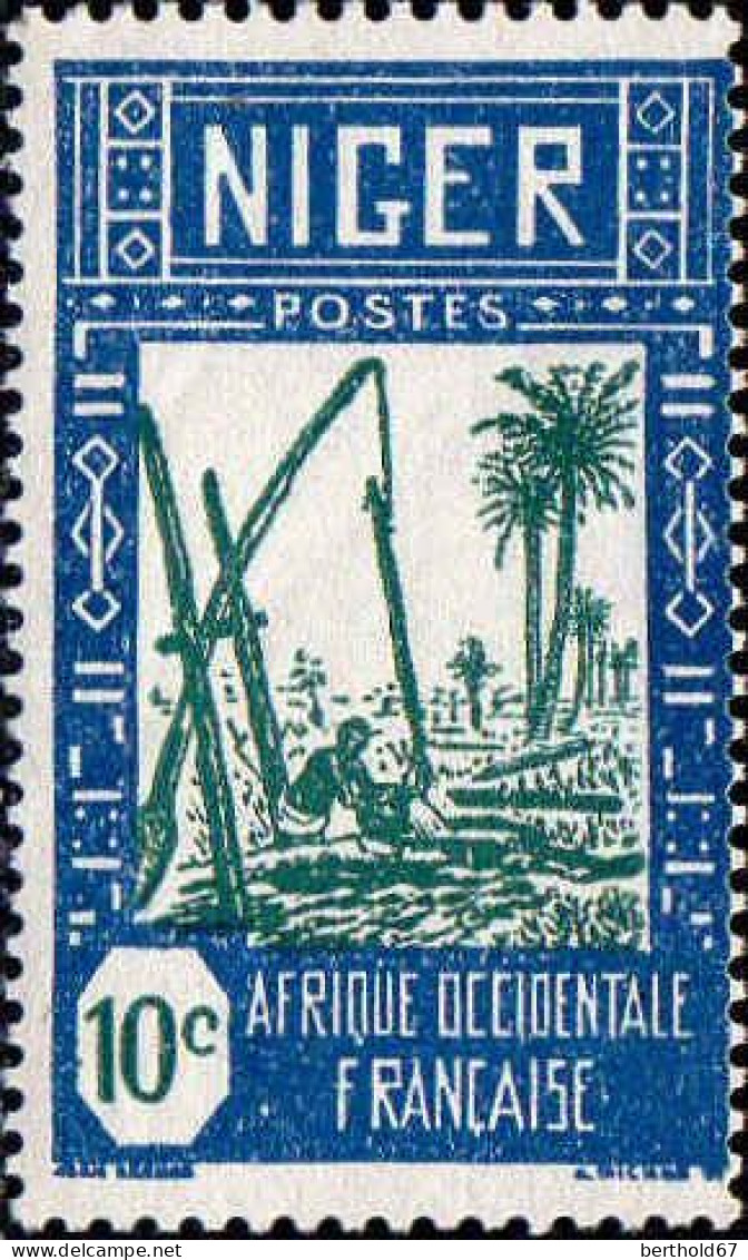 Niger Poste N** Yv:33 Mi:33 Puits - Unused Stamps