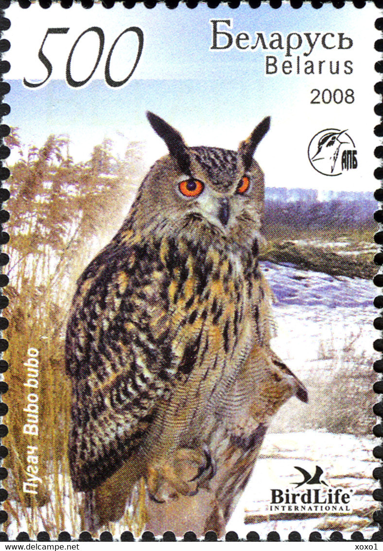 Belarus 2008 MiNr. 750 - 753 Weißrußland Owls II BIRDS BirdLife 5 M\sh  MNH** 29,00 € - Uilen