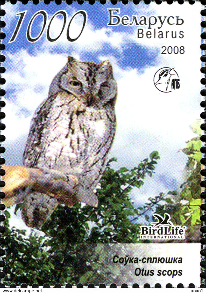 Belarus 2008 MiNr. 750 - 753 Weißrußland Owls II BIRDS BirdLife 5 M\sh  MNH** 29,00 € - Owls