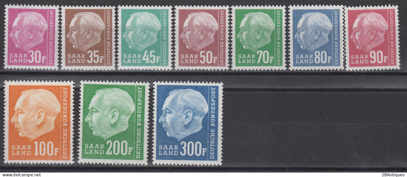 SAARLAND 1957 - Michel 419-428 Postfrisch MNH** - Ungebraucht