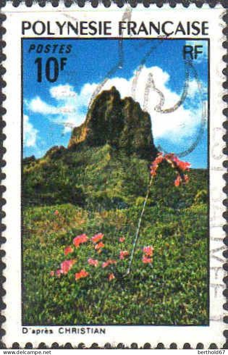 Polynésie Poste Obl Yv:100 Mi:181 Montagne (Belle Obl.mécanique) - Used Stamps