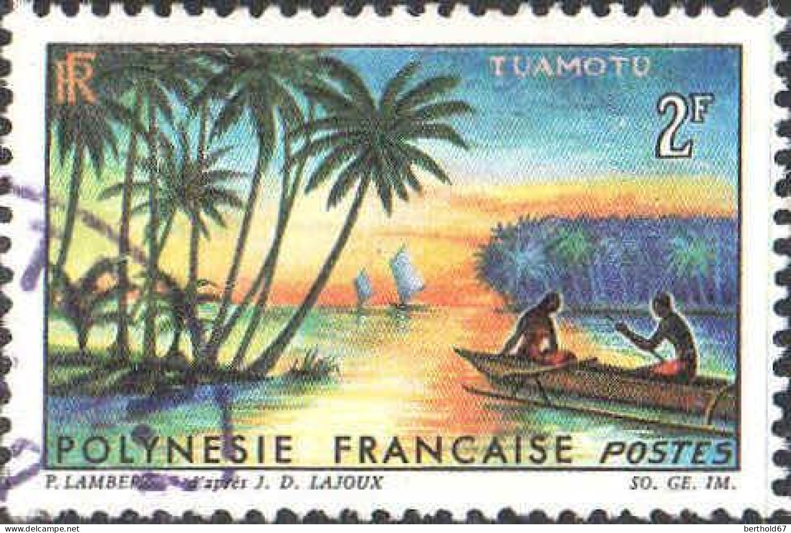 Polynésie Poste Obl Yv: 30 Mi:38 Tuamotu (TB Cachet Rond) - Oblitérés