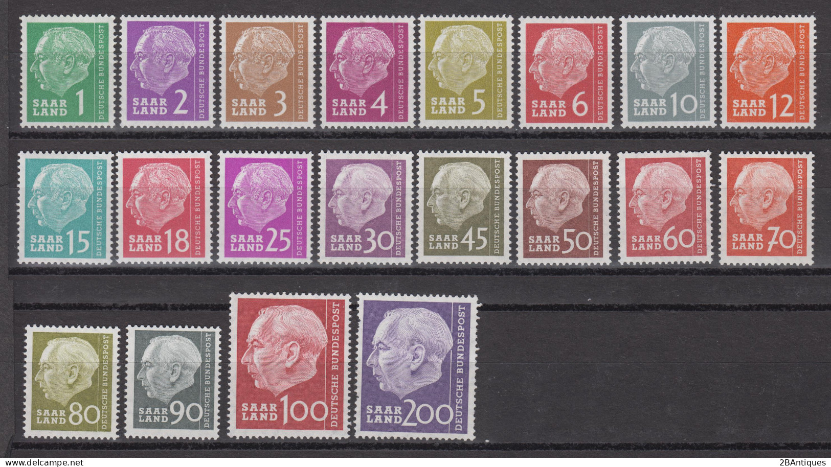 SAARLAND 1957 - Michel 380-399 Postfrisch MNH** - Unused Stamps