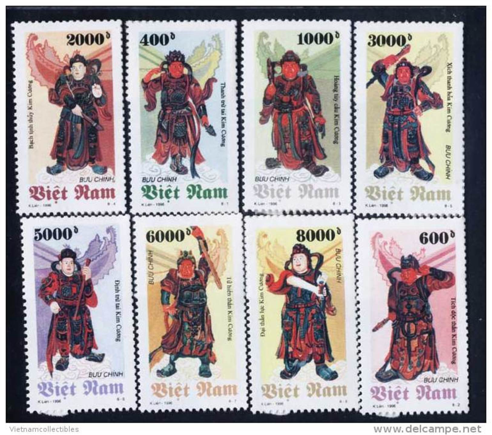 Vietnam Viet Nam MNH Perf Stamps 1996 : Statutes Of The Eight Vajra Deities (Ms725) - Vietnam