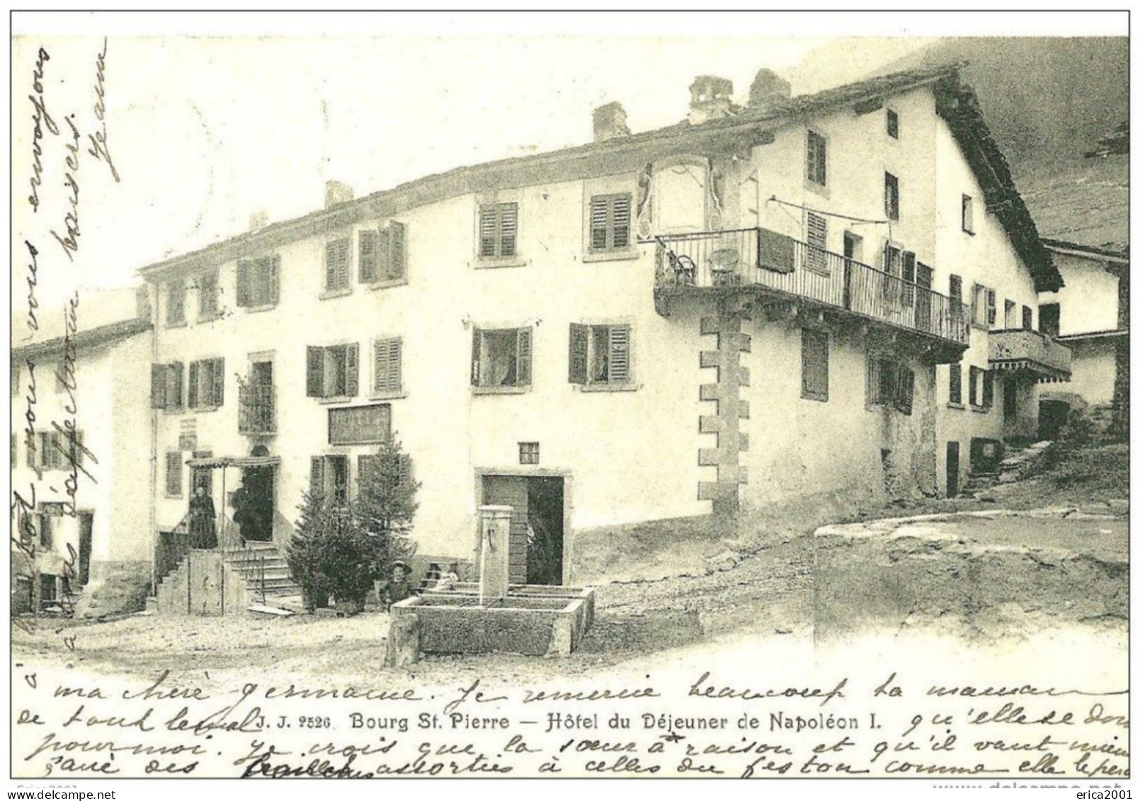 Bourg Saint Pierre. Hotel Du Déjeuner De Napoleon 1 Er. - Bourg-Saint-Pierre 