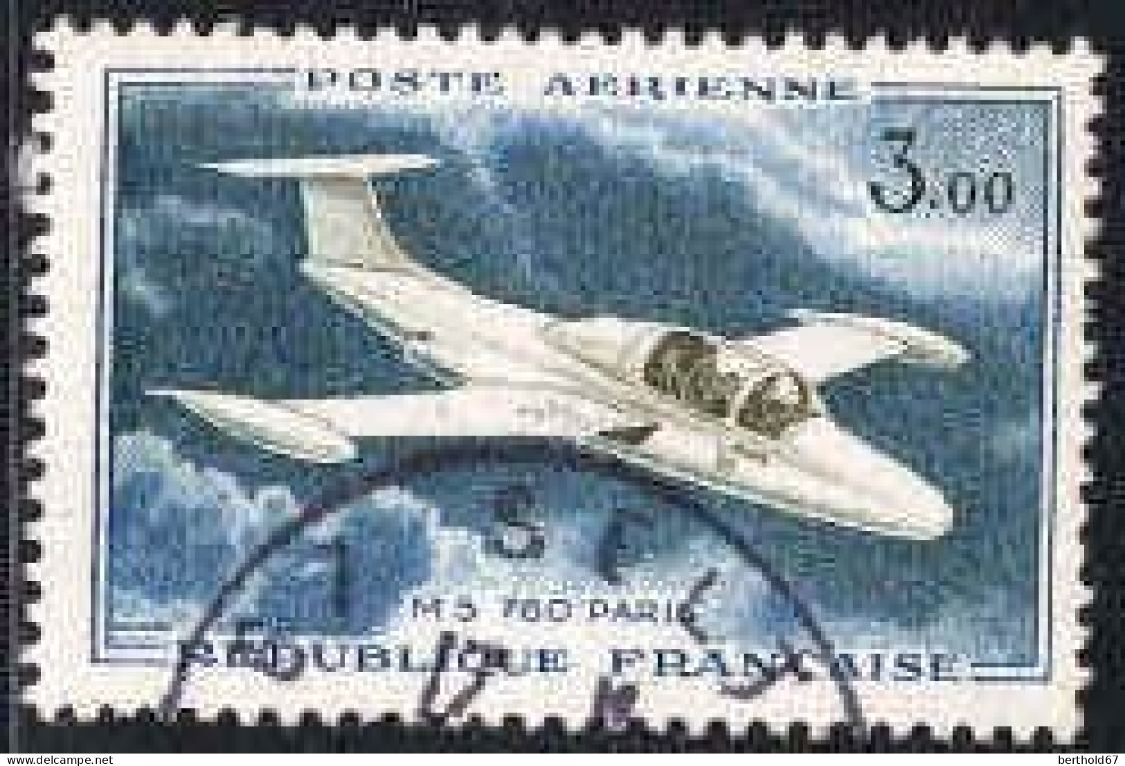 France Avion Obl Yv:39 Mi:1280 MS760 Paris (Beau Cachet Rond) - 1960-.... Oblitérés