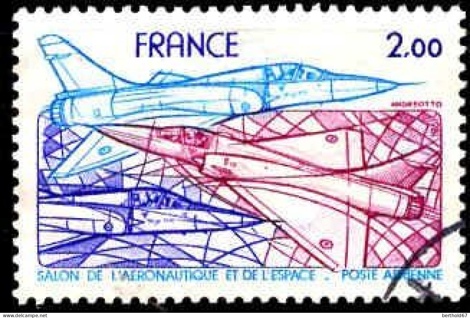 France Avion Obl Yv:54 Mi:2269 Salon De L'aéronautique & De L'Espace (cachet Rond) - 1960-.... Oblitérés