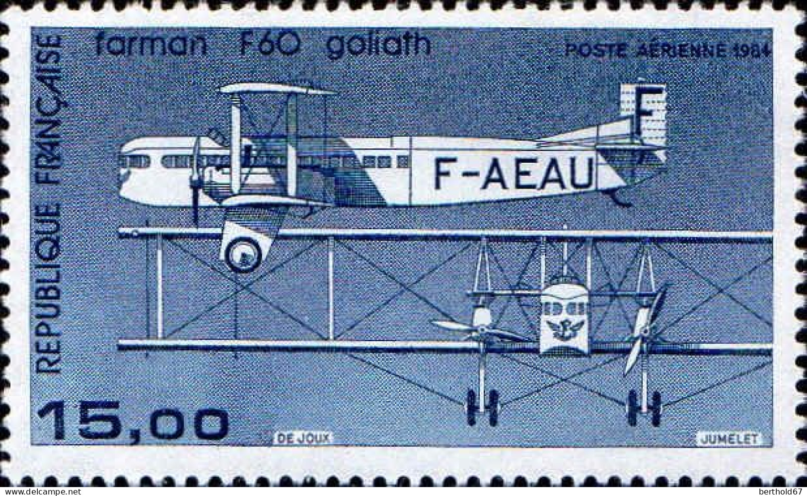 France Avion N** Yv:57 Mi:2428v Farman F 60 Goliath F-AEAU - 1960-.... Nuovi