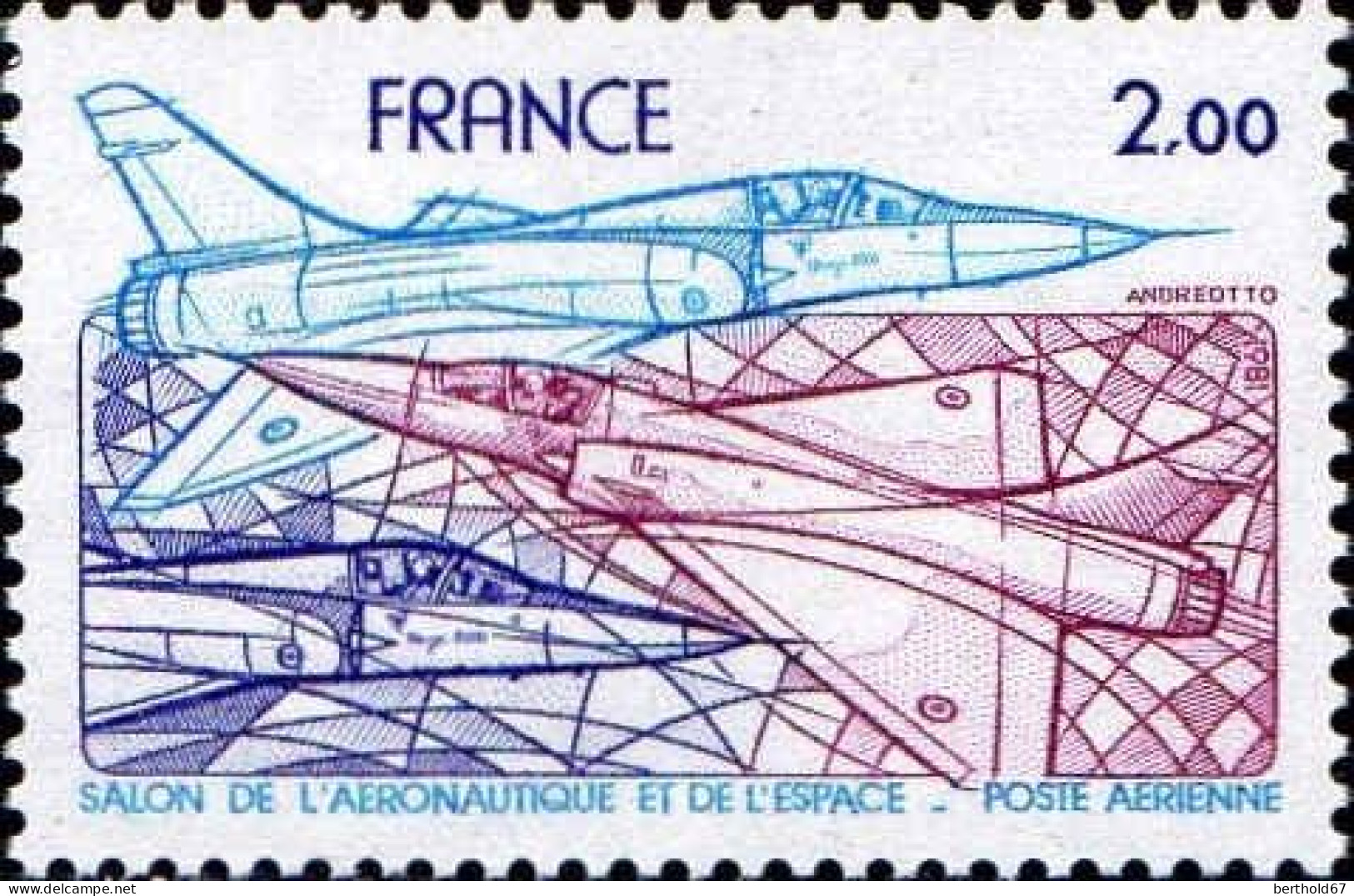 France Avion N** Yv:54 Mi:2269 Salon De L'aéronautique & De L'Espace - 1960-.... Mint/hinged
