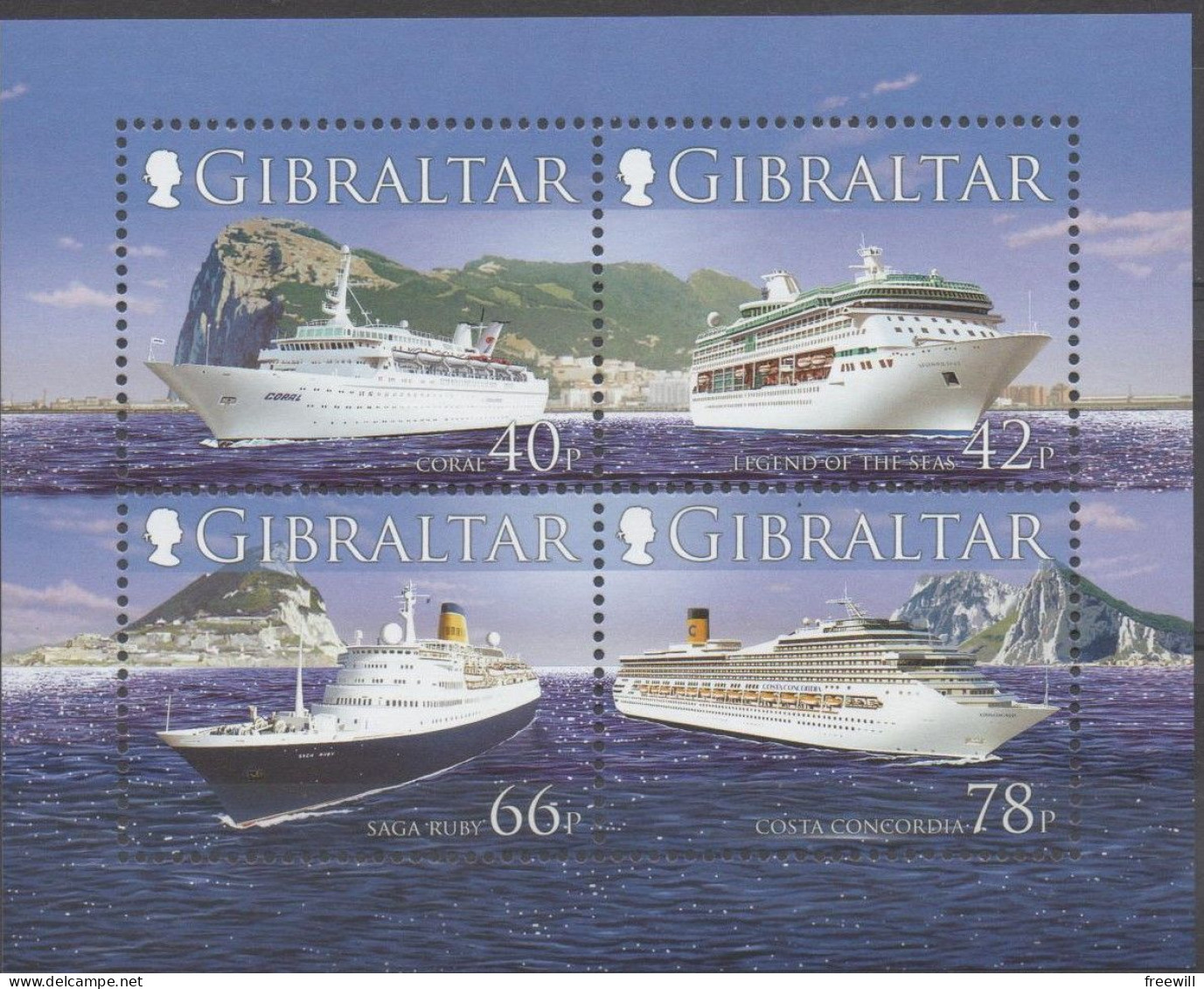 Gibraltar Bateaux De Croisière - Cruise Liners MNH 2006 - Gibraltar