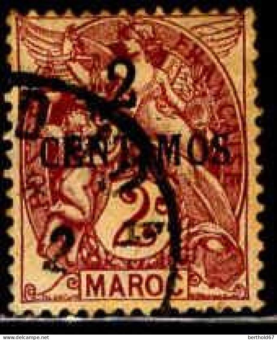 Maroc (Bur.Fr) Poste Obl Yv:21 Mi:21 Type Blanc (Beau Cachet Rond) - Used Stamps