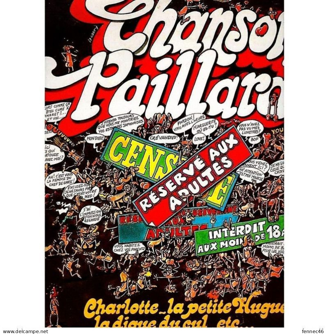 * Vinyle 33T - Les Crevaindieu - Chansons Paillardes - Cómica