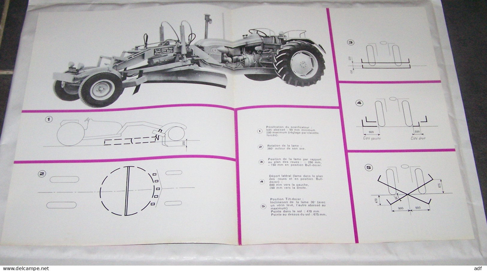 DEPLIANT PUB PUBLICITAIRE MATERIEL AGRICOLE RENAULT MOTORGRADER PIQUARD FRERES ( TRACTEUR, TRACTEURS, MOTOCULTURE ) - Tractores
